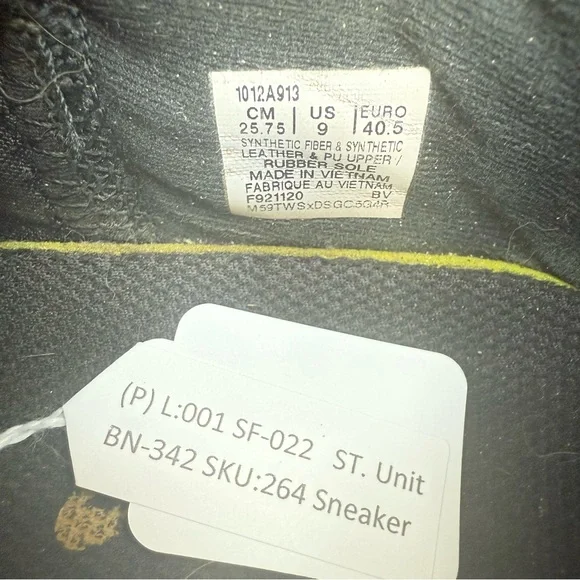 ASICS Dark Black & gold size 9 Athletic Sneakers - Picture 10 of 10